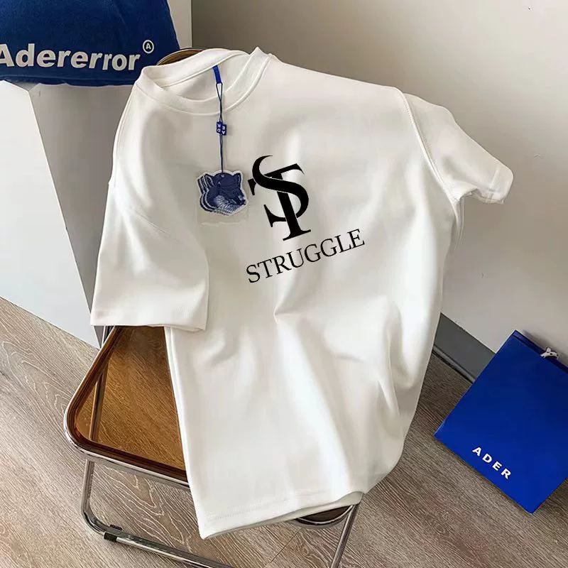  Cotton children's thin T-shirt for elementary school students for leisure, Korean style, for teenagers, oversize