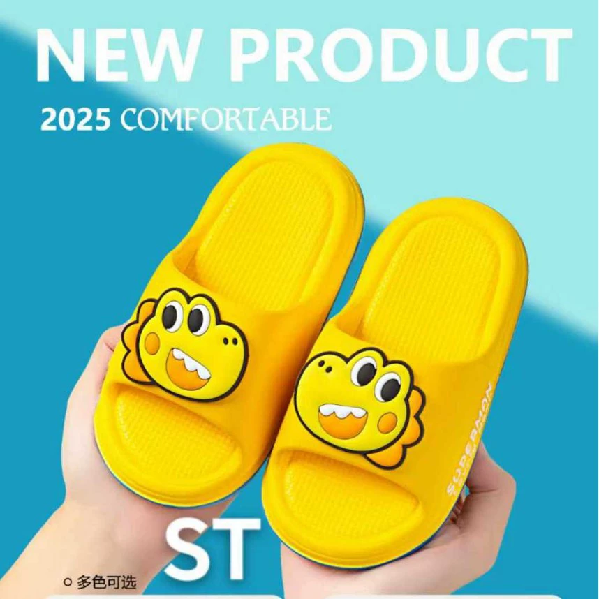 Детские тапочки Летняя сеть красный мультфильм милый толстый и нескользящий мягкий дно