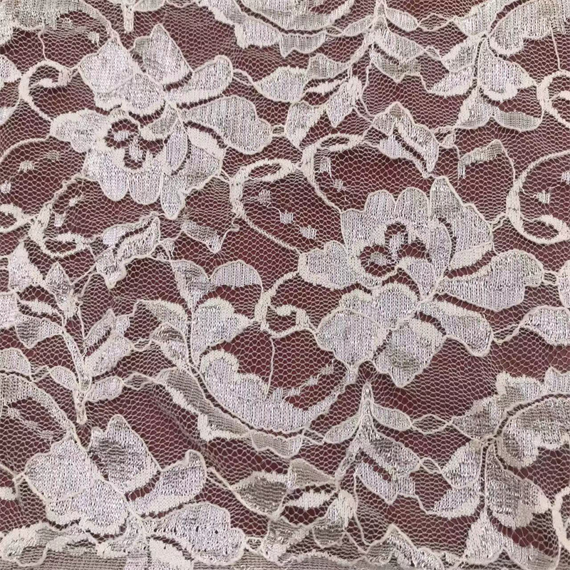 弹力大花朵蕾丝面料时尚女装打底衫童装蕾丝布料现货