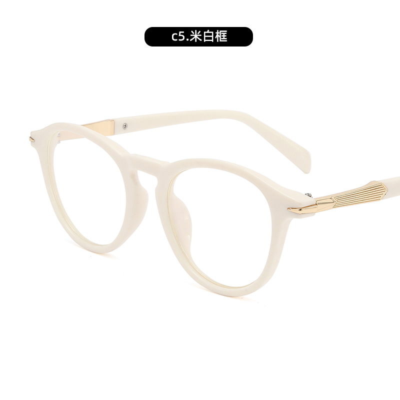 Moda nuevo espejo plano de alta gama para estudiantes de cuello blanco gafas anti-azul montura negra gafas de montura antirradiación al por mayor