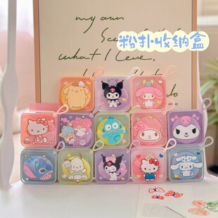 New girl heart kulomi makeup puff with box wet and dry dual-use thickened makeup sponge puff