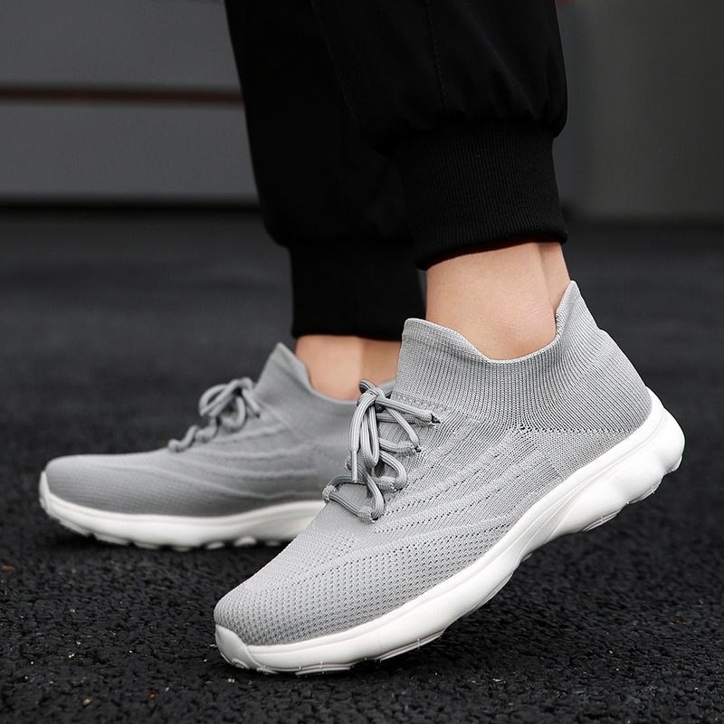 Outdoor-Paar Damen Sommersport, fliegendes gewebtes Mesh, atmungsaktiv, leicht, weich besohlte Tourismus-Wandersockenschuhe,_voghion.com