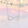 Elegant cute chain for key bag , fashionable necklace, Korean style, micro incrustation, Birthday gift