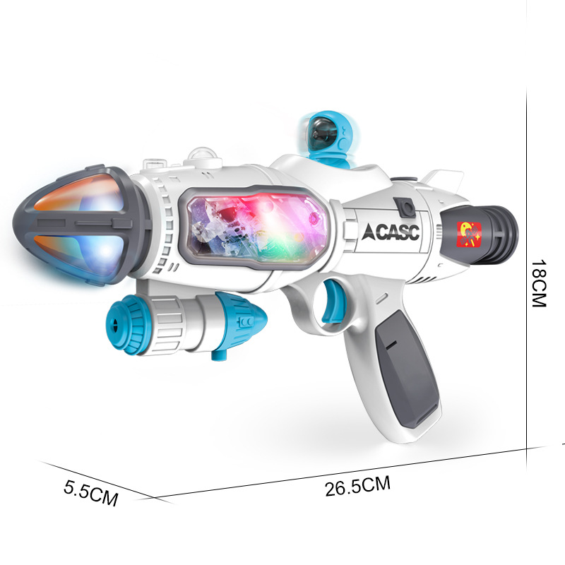 Nuevo sonido y luz eléctricos niños multifuncional pulverización de balas blandas pistolas espaciales para niños y niñas ametralladoras juguetes al por mayor