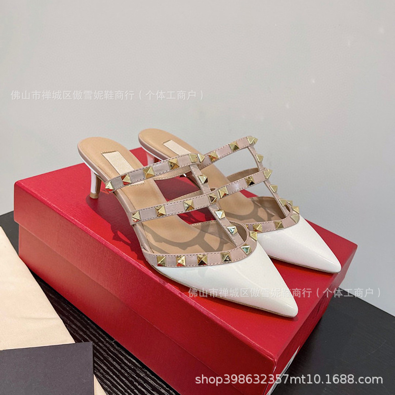 화이트 페이턴트 가죽 [6CM]