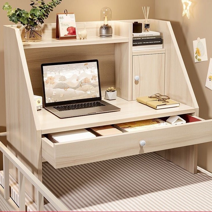 Over-the-bed desk for college dormitory upper bunk, lazy person's desk, small laptop table, dormitory upper bunk laptop writing desk