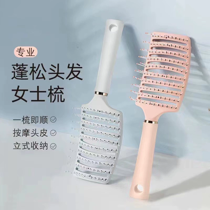 Расческа в рубчик расческа пушистой формы с высоким черепом расческа в рубчик большая изогнутая расческа для завивки моделирование артефакта расческа большого ряда