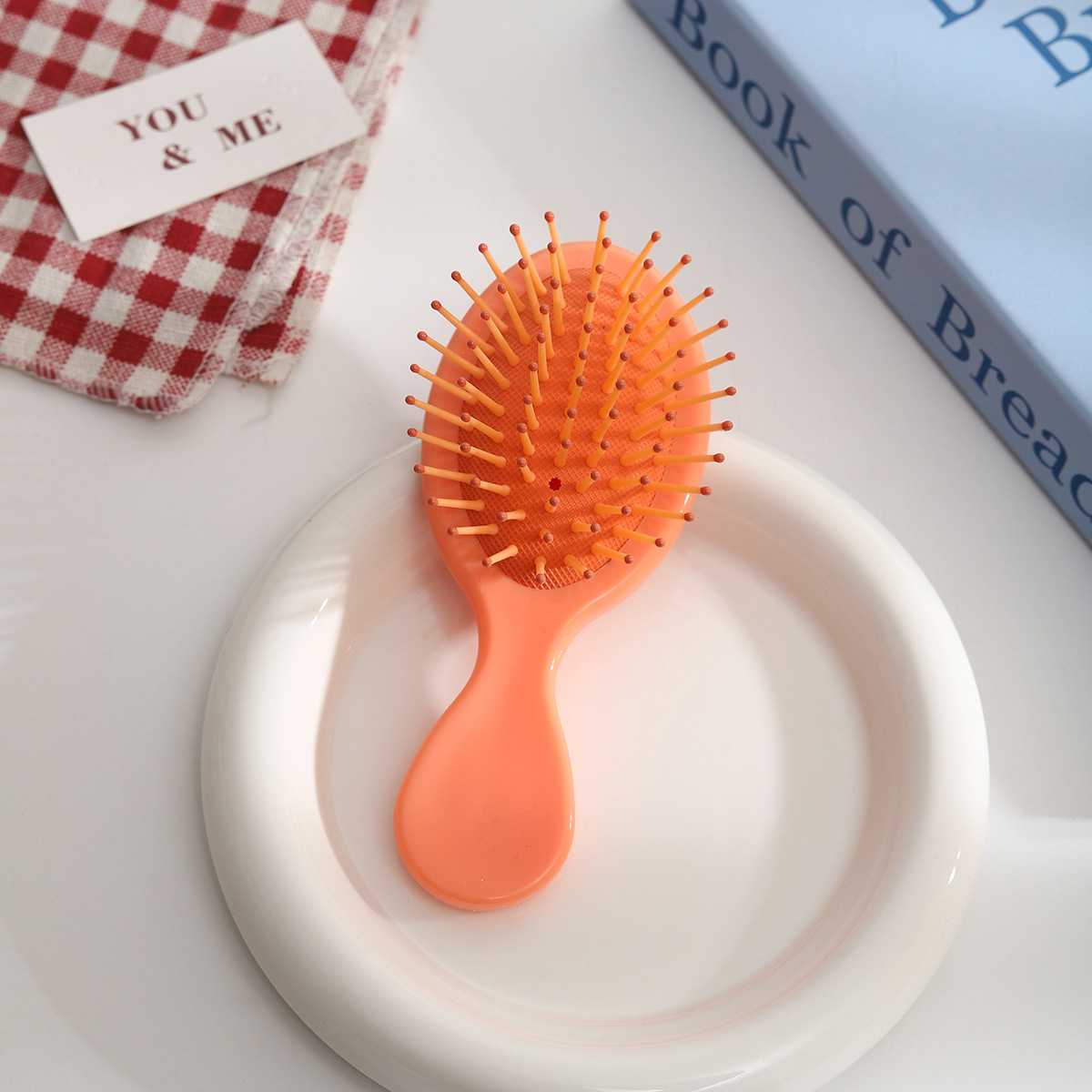 Mini peine con cojín de aire, peine de masaje, peine pequeño para mujer, peine con airbag, peine portátil para uso doméstico, peine para el cabello. image 9