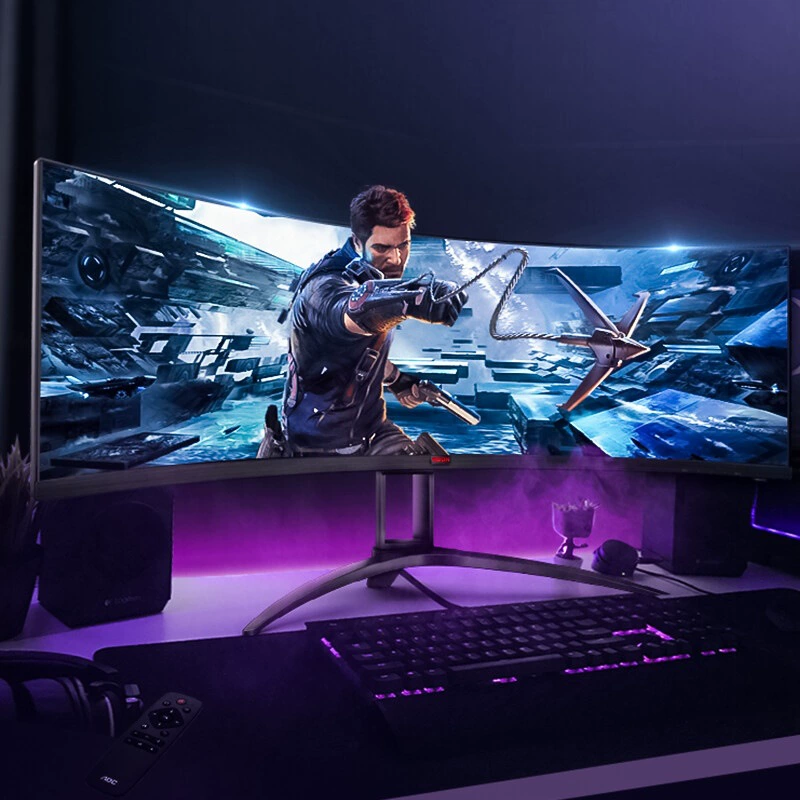 Монитор AOC Agon 49" DQHD 165 Гц HDR400, интерфейс Type-C 65 Вт, встроенные динамики