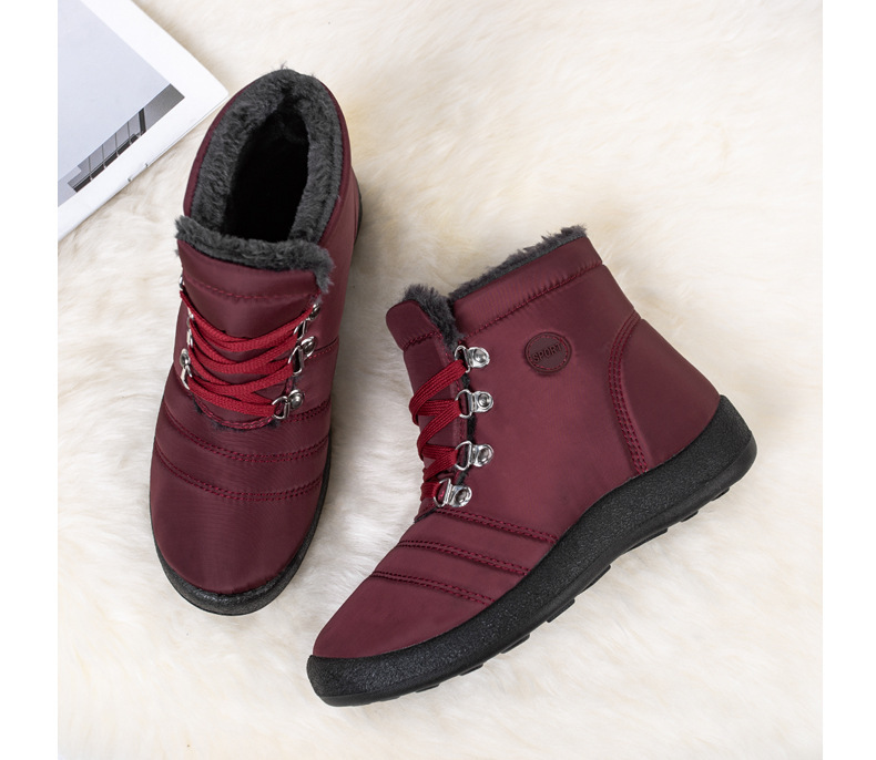 Bottes de neige en coton pour femmes, chaussures hautes, imperméables, antidérapantes et chaudes, nouvelle collection 2022_voghion.com