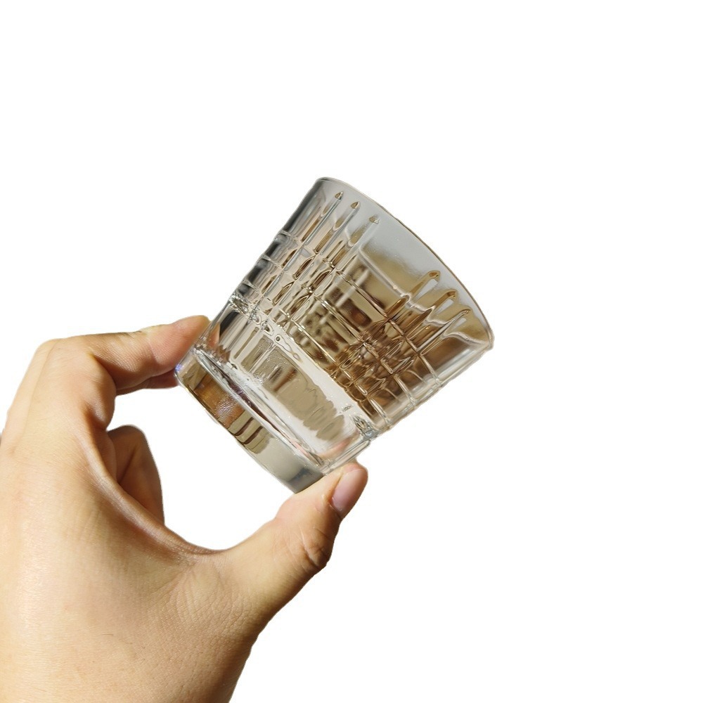 Tazas de vidrio Gono Tazas clásicas de vidrio templado Tazas de agua apiladas Tazas de bebida Tazas de vidrio templado