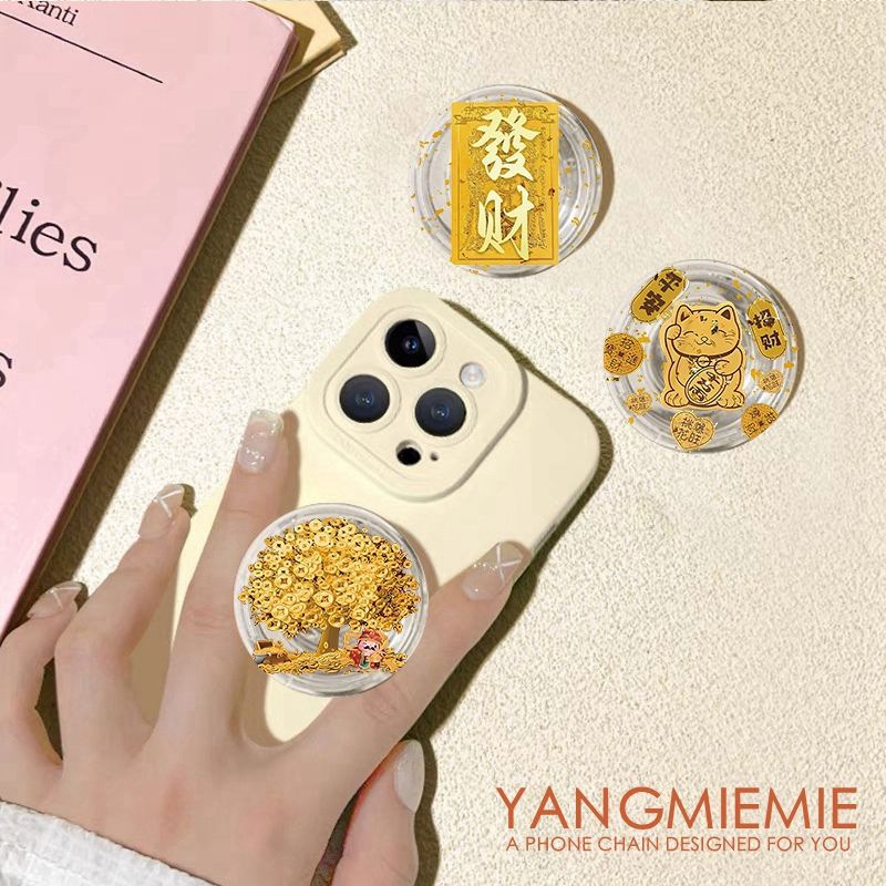 La caja de dinero creativa del soporte de airbag para teléfonos móviles pegado 360 rotación telescópico perezoso persiguiendo la mesa