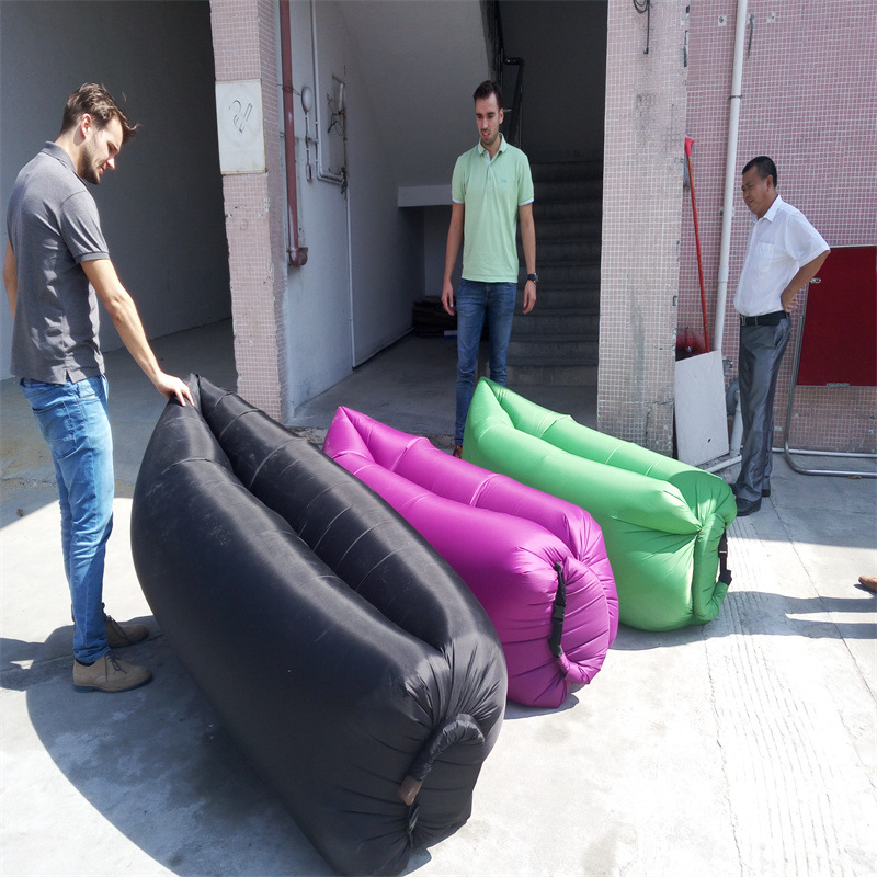 공장 직접 공급 풍선 공기 소파 침낭 휴대용 여행 풍선 공기 침낭 안락 의자 게으른 소파