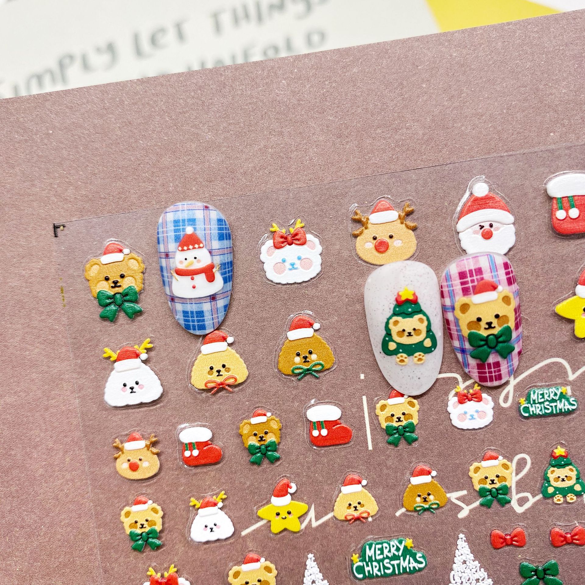 Adhesive cute Japanese nail stickers