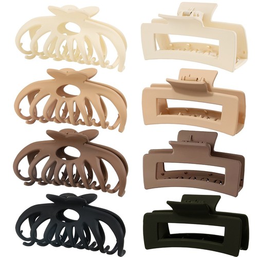 Amazon 11cm Large Plastic Sanding Hair Clip Acrylic Claw Clips Shower Hair Accessory Wholesale