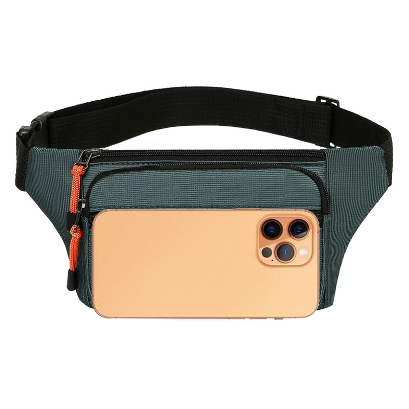 Riñonera de Moda Transfronteriza, Resistente al Desgaste, Repelente al Agua, de Gran Capacidad, Bolsa de Pecho Multifuncional para Deportes al Aire Libre, Bolsa para Teléfono Móvil al por Mayor