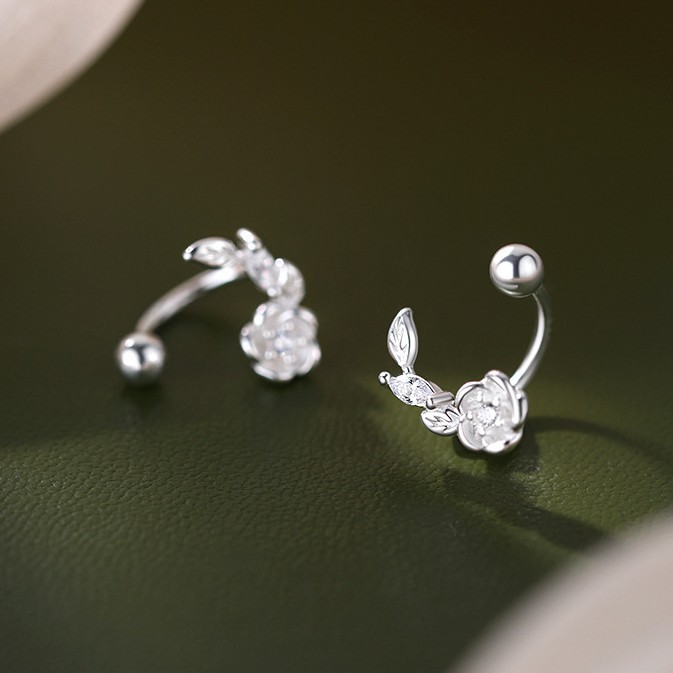 Orecchini Donna In Argento 925 Design Floreale Gioielli Lusso_voghion.com