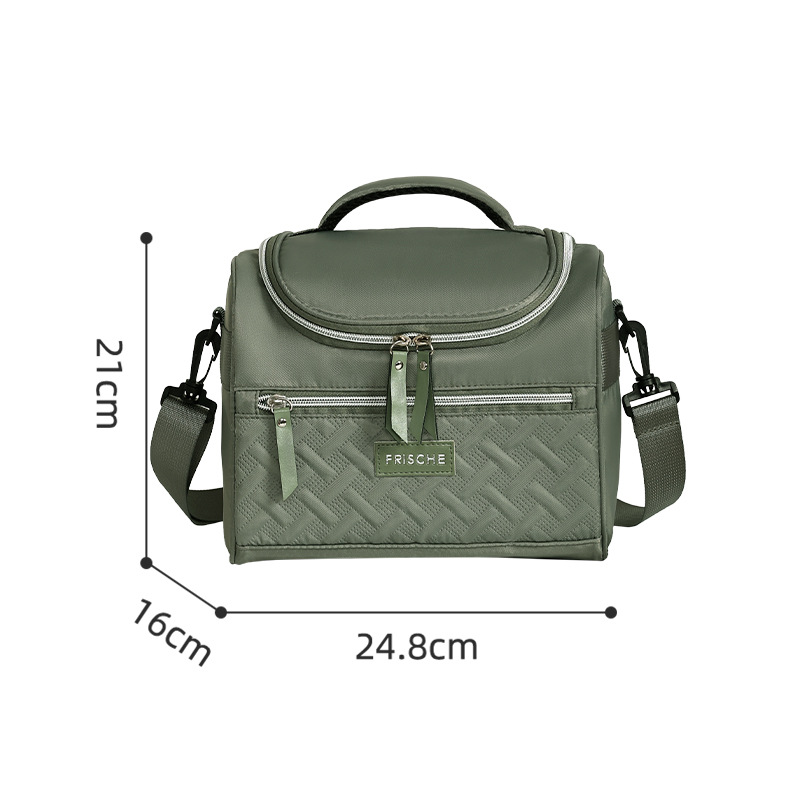 Bolsa de almuerzo de alto valor facial bolsa de oficina almuerzo bolsa de almuerzo bolsa de almuerzo bolsa de almacenamiento de leche gruesa un solo hombro bolsa de aislamiento de picnic al por mayor image 10