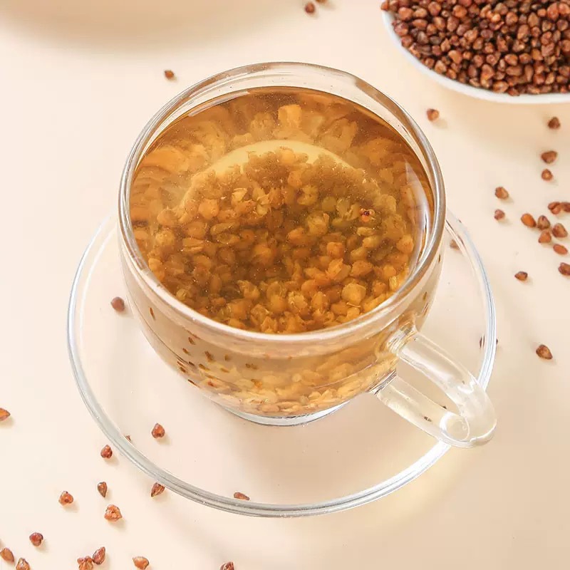 Black Tartary Buckwheat Tea 500g Canister Roasted Ku Qiao Cha Loose Herbal Tea for Daily Brewing quality and texture