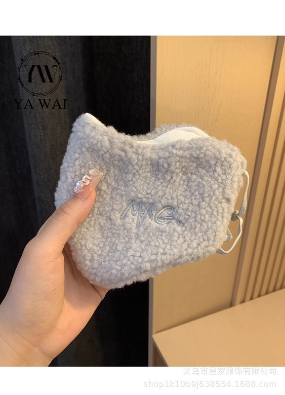 羊羔毛保暖口罩冬季防寒风加绒加厚保暖显脸小女护脸装备面罩义务|undefined