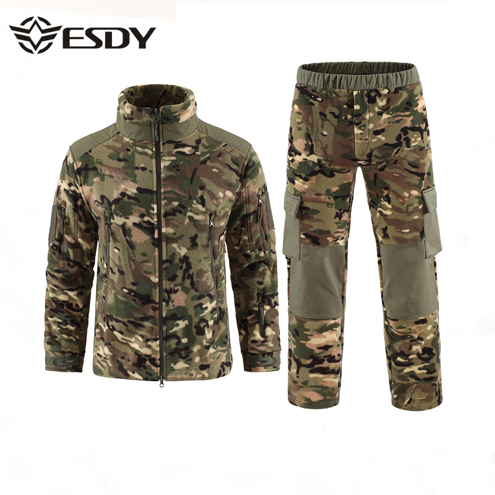 Esdy No. 2 Fleece Suit Stand Collar Zipper Jacket Outdoor Fleece Jacket Ski Suit