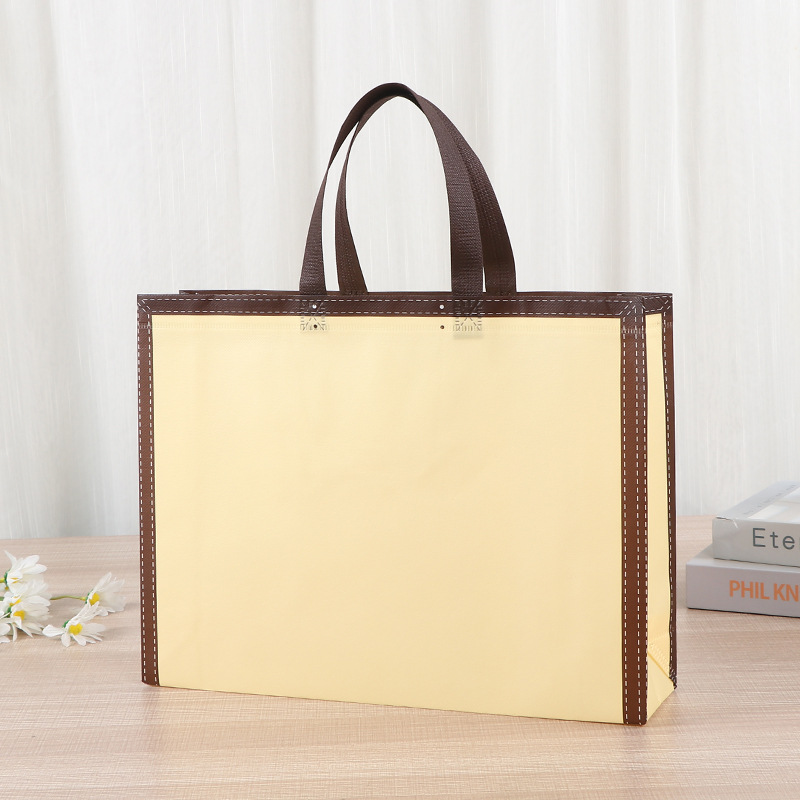Bolsa de compras de ropa no tejida impresión creativa almacenamiento bolsas de tela no tejida al por mayor bolsas de mano de gran capacidad cubiertas por película tridimensional
