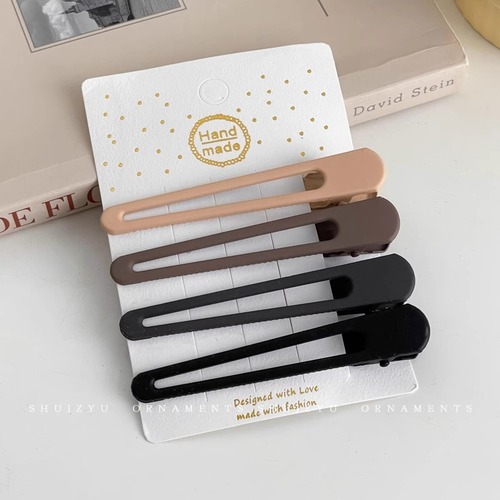 Seamless Duckbill Clip, Large Size, for Bangs & Forehead Hair—Perfect for Side Strands and Nape of the Neck; Summer-Ready Hair Accessories for Women