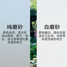 磨砂自粘玻璃贴纸透光不透明办公室浴室窗户贴膜防偷窥防走光隐私