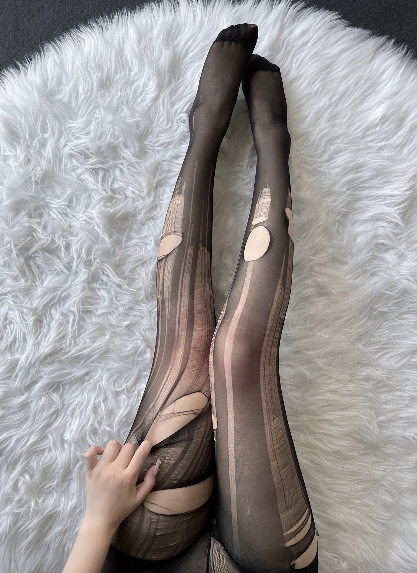 Medias de seda negras sexys con entrepierna abierta, medias de rejilla huecas provocantes y seductoras, medias de una pieza con tirantes, talla grande, rasgables.