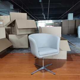 休闲椅现代布艺升降旋转银行4S店酒店会所售楼处办公接待洽谈椅