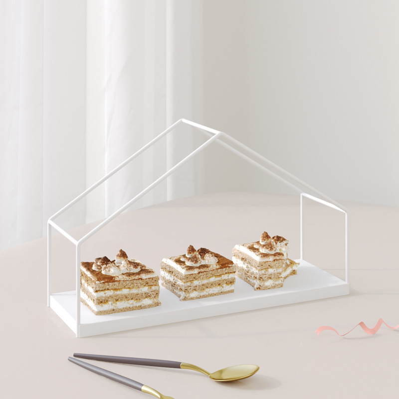 Dorado hierro forjado estante de pastel mesa de postres decoración de boda creativa mesa de buffet de Navidad mesa de té de la tarde mesa de bebidas frías image 5