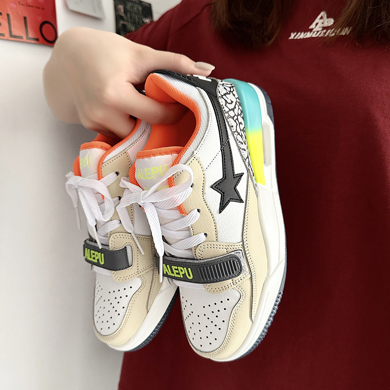 National fashion ins style star air cushion shoes female niche original couple versatile student running lightweight sneaker men and women