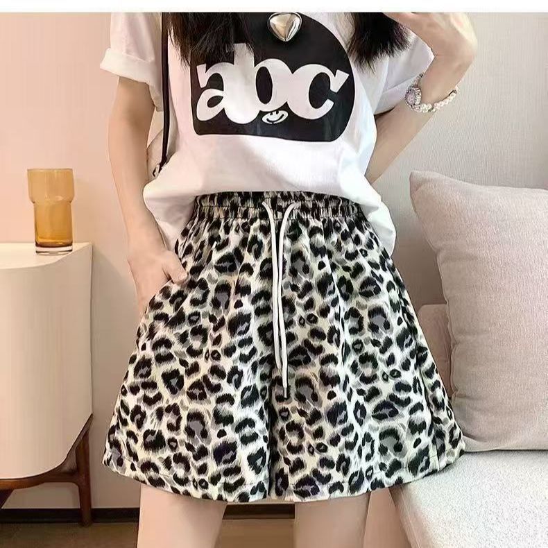 Quick-Dry Wide-Leg Shorts Plus Size for Women, Summer Thin Loose Slimming Hot Pants, Women's Sports Shorts