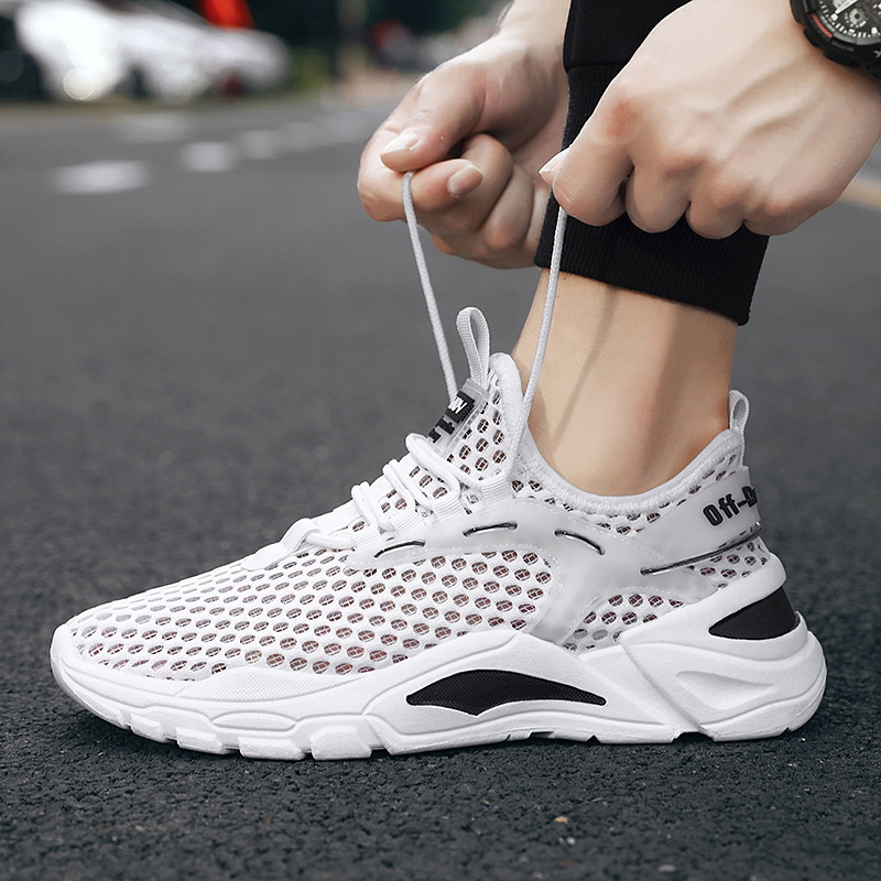 Autumn Winter Breathable Flying Weaving Lightweight Sports Running for Big Boys and Girls, Men's Shoes, Youth Mesh Shoes_voghion.com