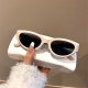 New ladies narrow frame sunglasses ins wind small frame future technology sense cat's eye sunglasses sunshade sunglasses wholesale