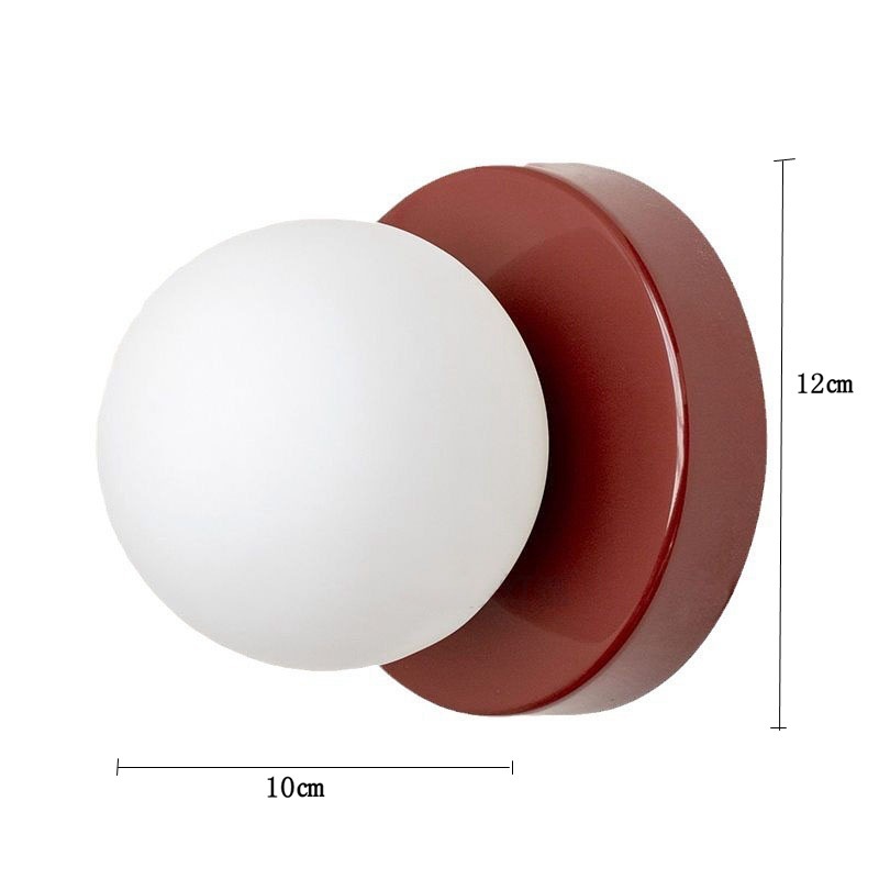lámpara de pared esférica de vidrio medieval moderna minimalista lámpara de pared de fondo de dormitorio escalera nórdica minimalista pasillo lámpara de pasillo image 11