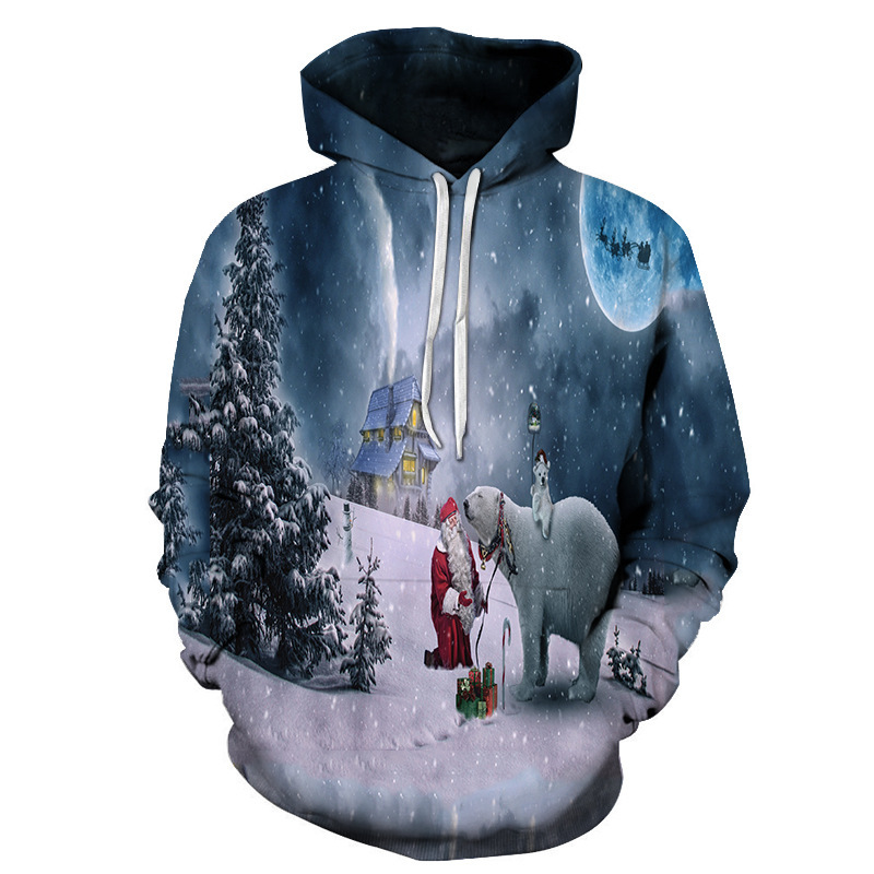 

Fashion Long Sleeve Patch Loose Couple Sweatshirt Hoodie