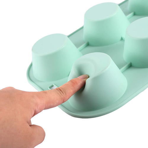 Silicone cake mold DIY cake making tools high temperature resistant oven mold pumpkin six-hole round baking supplies tools