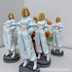 ドラゴンボール No.18 人造人間潮ブランド手作り置物女性の魅力アニメフィギュアモデル装飾品卸売