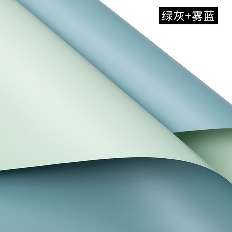 Papel de embalaje de ramo, papel de regalo de papel Ouya de dos colores, papel de regalo de flores, papel de bricolaje floral, papel de embalaje, papel de flores Han Su