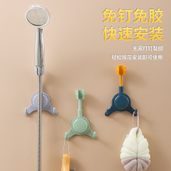 Waterfall Shower Holder without Drilling, 360° Swivel Adjustable Bathroom Shower Head Child Universal Mount