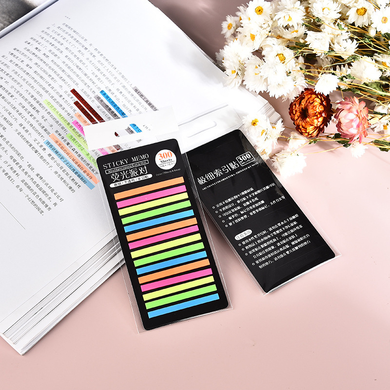 Indicador delgado transparente marca clave coreana color Post-it - post PET papel de notas impermeable N pegado