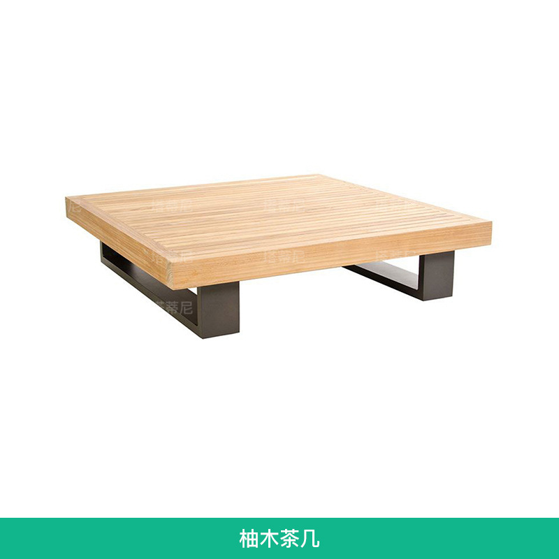Sofá de exterior para patio, villa, B&B, hotel, muebles de madera maciza para terraza, jardín, resistente a la lluvia, protección solar, anticorrosión, madera de teca