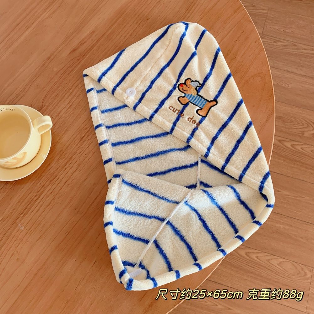 【드라이 헤어캡】- 파란 강아지