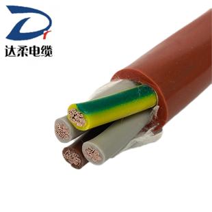 Ready Supply of Darou Brand Silicone Rubber High Temperature Resistant Cable 4*16 Square Red Outer Sheath with High Flexibility and Tensile Strength