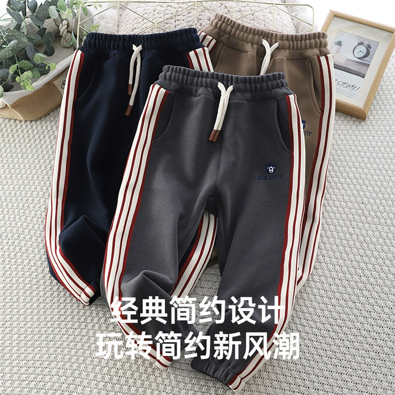 Demi-season children's warm windproof comfortable trousers for leisure, for teenagers