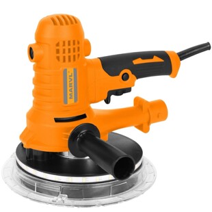 180mm Wall Grinder Wall Putty Grinder Sandpaper Machine Self-Dusting Long Pole Wall Grinder with Light
