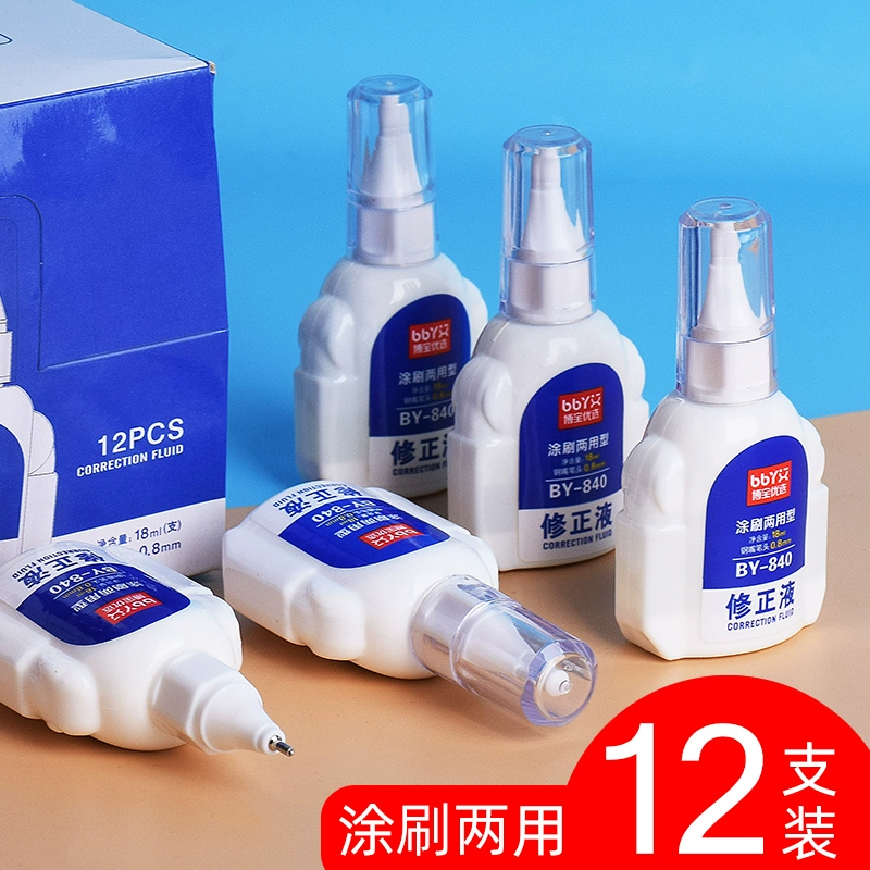 Корректирующая жидкость для коррекции жидкости быстро сушит с белой кистью