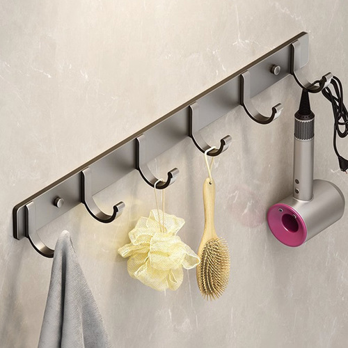 No punching space aluminum coat hook bathroom toilet coat hook door rear hook coat hanger kitchen strong sticky hook