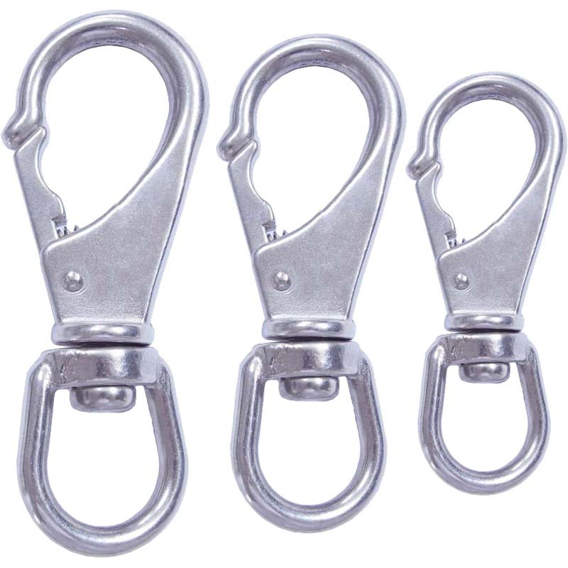 不锈钢万向扣不锈钢攀岩登山扣304钢钥匙扣钛钢锁匙扣转向扣